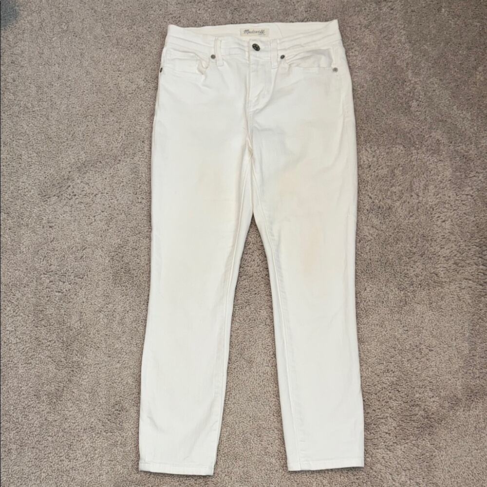 Madewell High Riser Skinny Stretch White Jeans Women's 26